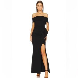 octavia midi dress in ivory & gold elliatt ELLIATT Octavia Midi Dress In Ivory - Ivory & Gold
